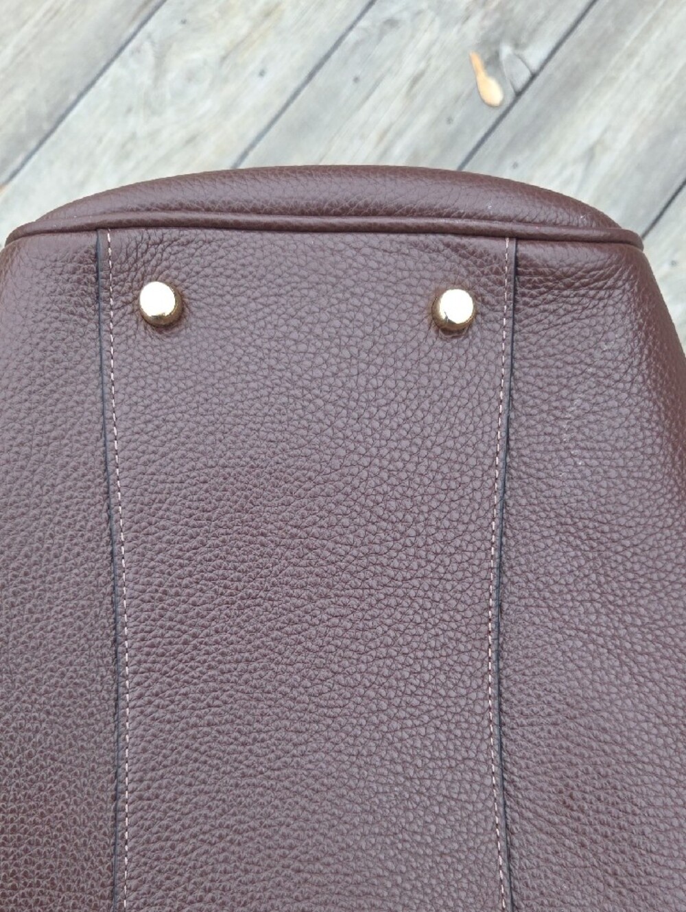 COACH Rowan Satchel in Chocolate Brown with Gold Hardware - Picture 5 of 15